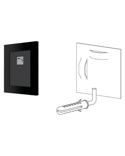 Зеркало Evoform Definite 50х40 BY 1348 в багетной раме - Беленый дуб 57 мм