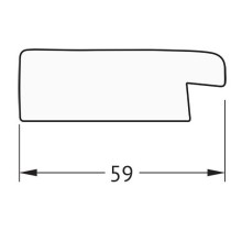 Зеркало Evoform Definite 50х40 BY 1337 в багетной раме - Травленое золото 59 мм