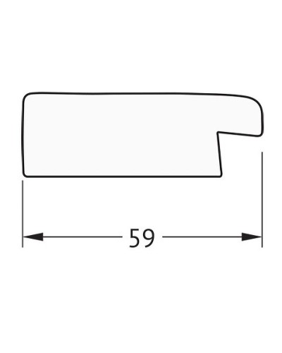 Зеркало Evoform Definite 50х40 BY 1337 в багетной раме - Травленое золото 59 мм