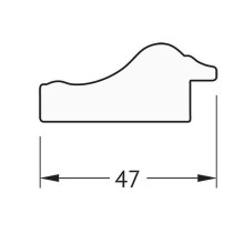 Зеркало Evoform Definite 48х38 BY 1345 в багетной раме - Сусальное золото 47 мм