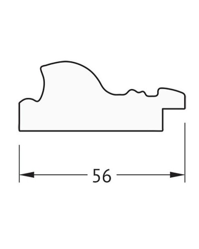 Зеркало Evoform Definite 50х40 BY 3007 в багетной раме - Виньетка состаренное золото 56 мм