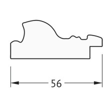 Зеркало Evoform Definite 50х40 BY 3008 в багетной раме - Виньетка состаренное серебро 56 мм