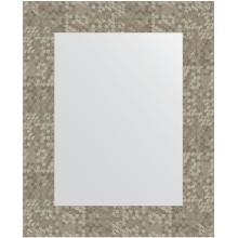 Зеркало Evoform Definite 53х43 BY 3020 в багетной раме - Соты титан 70 мм