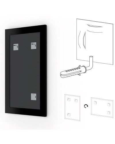 Зеркало Evoform Definite 156х76 BY 1121 в багетной раме - Состаренное золото 67 мм