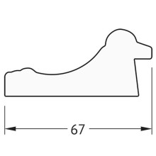 Зеркало Evoform Definite 156х76 BY 1121 в багетной раме - Состаренное золото 67 мм