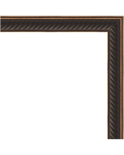 Зеркало Evoform Definite 58х58 BY 0607 в багетной раме - Витой махагон 28 мм