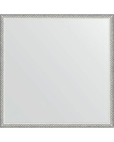 Зеркало Evoform Definite 58х58 BY 0605 в багетной раме - Витое серебро 28 мм