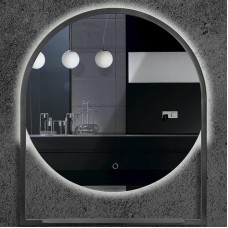 Зеркало Boheme Armadi Art Vallessi 80 550/2 с подсветкой Антрацит с сенсорным выключателем