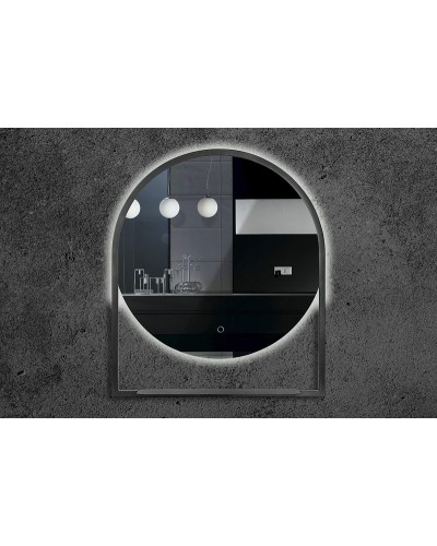 Зеркало Boheme Armadi Art Vallessi 80 550/2 с подсветкой Антрацит с сенсорным выключателем