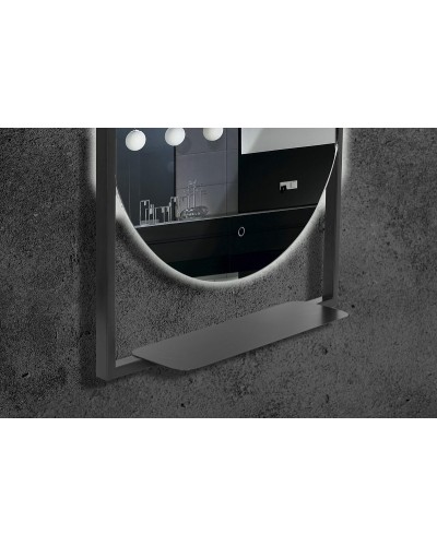 Зеркало Boheme Armadi Art Vallessi 80 550/2 с подсветкой Антрацит с сенсорным выключателем