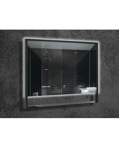 Зеркало Boheme Armadi Art Vallessi 80 551/2 с подсветкой Антрацит с сенсорным выключателем