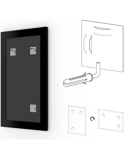 Зеркало Evoform Definite 72х52 BY 0791 в багетной раме - Алебастр 48 мм