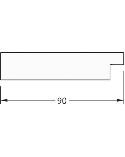 Зеркало Evoform Definite 70х70 BY 3154 в багетной раме - Алюминий 90 мм