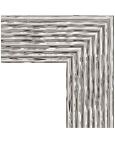 Зеркало Evoform Definite 70х70 BY 3153 в багетной раме - Волна хром 90 мм