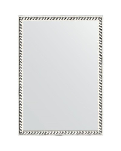 Зеркало Evoform Definite 68х48 BY 0622 в багетной раме - Витое серебро 28 мм