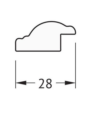Зеркало Evoform Definite 68х48 BY 0623 в багетной раме - Витое золото 28 мм