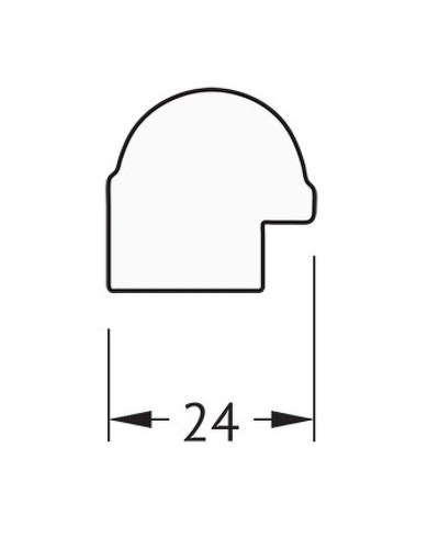 Зеркало Evoform Definite 67х67 BY 0660 в багетной раме - Золотой бамбук 24 мм