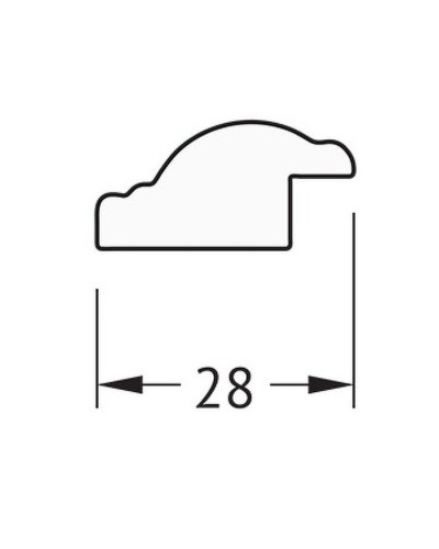 Зеркало Evoform Definite 68х68 BY 0658 в багетной раме - Витой махагон 28 мм