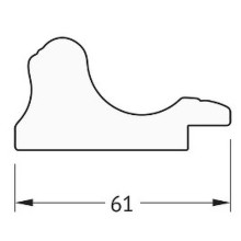 Зеркало Evoform Definite 154х74 BY 1118 в багетной раме - Золотой акведук 61 мм