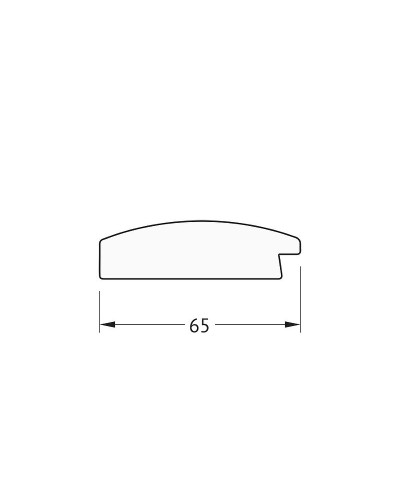 Зеркало Evoform Definite 66х66 BY 0784 в багетной раме - Орех 65 мм