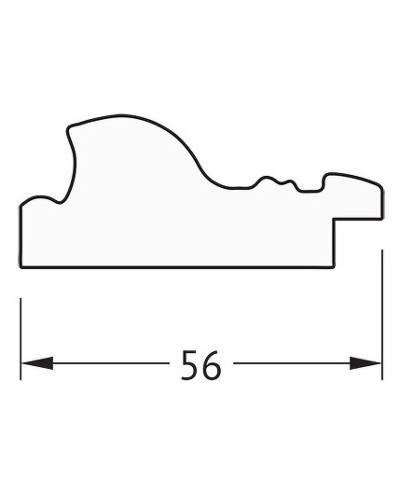 Зеркало Evoform Definite 154х74 BY 3329 в багетной раме - Виньетка состаренная бронза 56 мм