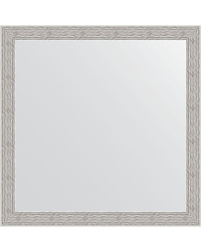 Зеркало Evoform Definite 71х71 BY 3230 в багетной раме - Волна алюминий 46 мм