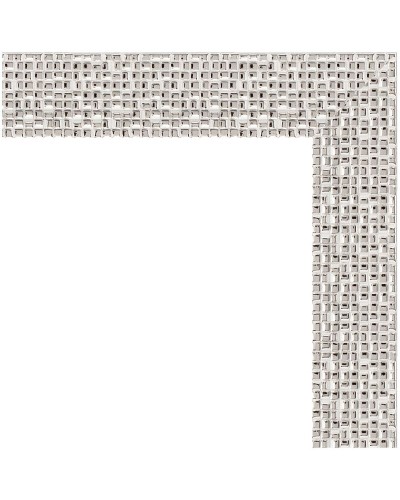 Зеркало Evoform Definite 71х71 BY 3228 в багетной раме - Мозаика хром 46 мм