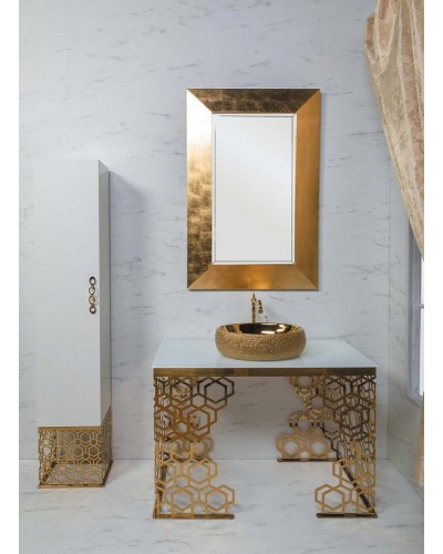 Зеркало Boheme Armadi Art NeoArt Chelsea 80 554 с подсветкой Золото