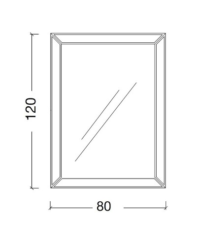 Зеркало Boheme Armadi Art NeoArt Chelsea 80 554 с подсветкой Золото