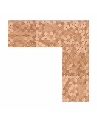 Зеркало Evoform Definite 156х76 BY 3338 в багетной раме - Соты медь 70 мм