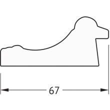 Зеркало Evoform Definite 76х56 BY 1001 в багетной раме - Состаренное золото 67 мм