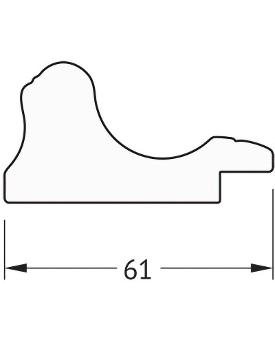 Зеркало Evoform Definite 74х74 BY 1028 в багетной раме - Золотой акведук 61 мм