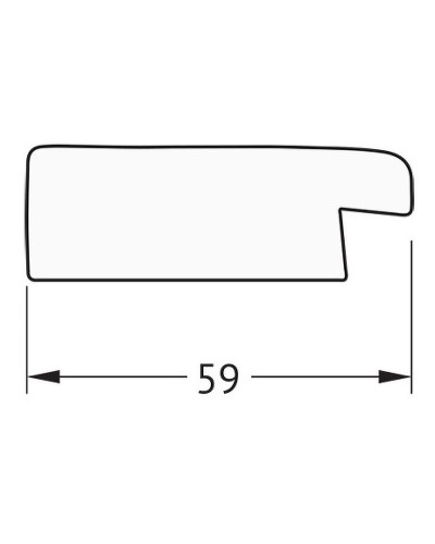 Зеркало Evoform Definite 74х54 BY 0633 в багетной раме - Травленое золото 59 мм