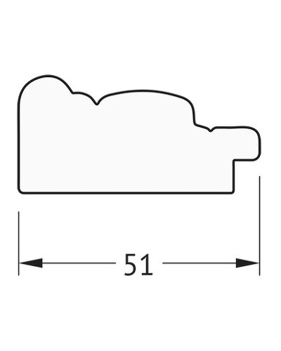 Зеркало Evoform Definite 73х53 BY 0795 в багетной раме - Слоновая кость 51 мм