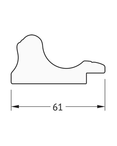Зеркало Evoform Definite 74х54 BY 0798 в багетной раме - Золотой акведук 61 мм