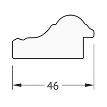 Зеркало Evoform Definite 72х72 BY 1022 в багетной раме - Бусы золотые 46 мм