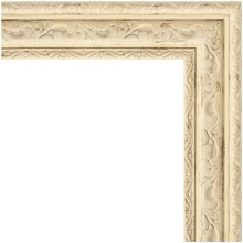 Зеркало Evoform Definite 73х73 BY 1025 в багетной раме - Слоновая кость 51 мм