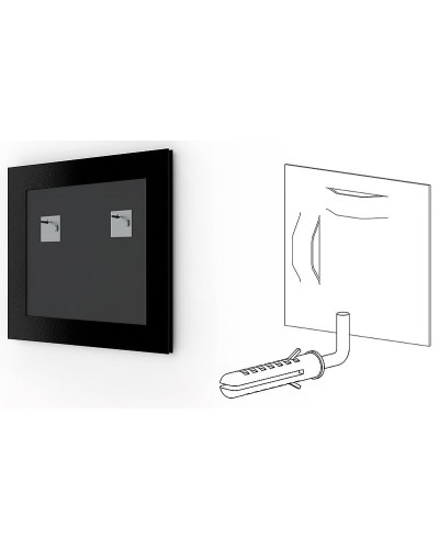 Зеркало Evoform Definite 73х73 BY 1025 в багетной раме - Слоновая кость 51 мм