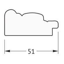 Зеркало Evoform Definite 73х73 BY 1025 в багетной раме - Слоновая кость 51 мм