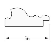 Зеркало Evoform Definite 74х54 BY 3041 в багетной раме - Виньетка состаренная бронза 56 мм