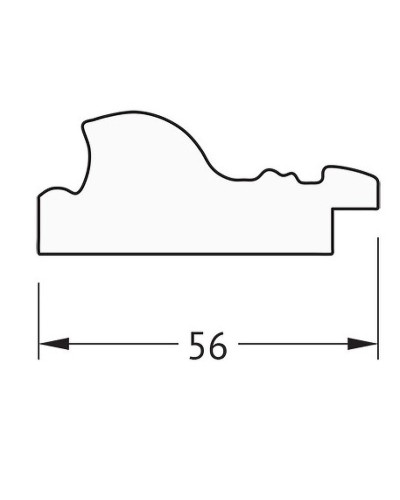 Зеркало Evoform Definite 74х54 BY 3041 в багетной раме - Виньетка состаренная бронза 56 мм