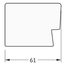 Зеркало Evoform Definite 74х54 BY 3044 в багетной раме - Алюминий 61 мм