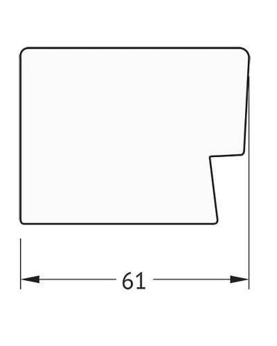 Зеркало Evoform Definite 74х54 BY 3044 в багетной раме - Алюминий 61 мм