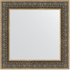 Зеркало Evoform Definite 73х73 BY 3160 в багетной раме - Вензель серебряный 101 мм