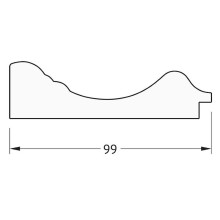 Зеркало Evoform Definite 72х72 BY 3156 в багетной раме - Травленое серебро 99 мм