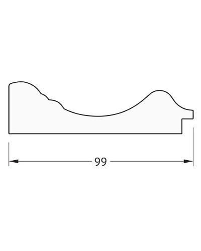 Зеркало Evoform Definite 72х72 BY 3156 в багетной раме - Травленое серебро 99 мм