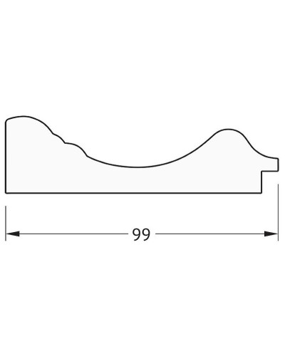 Зеркало Evoform Definite 72х72 BY 3158 в багетной раме - Темный прованс 99 мм