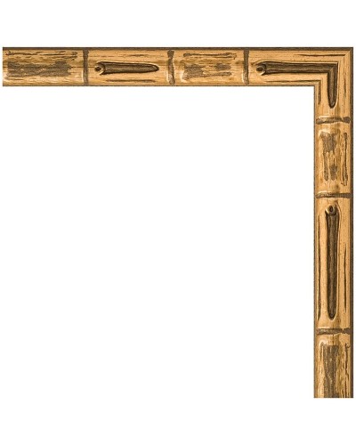 Зеркало Evoform Definite 97х47 BY 0695 в багетной раме - Золотой бамбук 24 мм