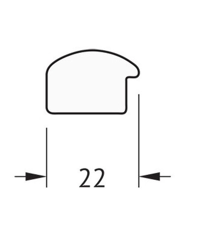 Зеркало Evoform Definite 98х48 BY 0687 в багетной раме - Сосна 22 мм