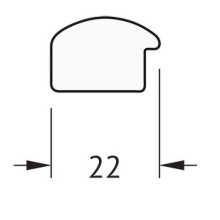 Зеркало Evoform Definite 98х48 BY 0688 в багетной раме - Вишня 22 мм